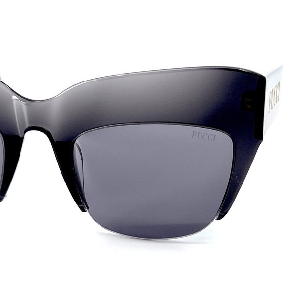 New! EMILIO PUCCI Sunglasses EP138 01A Black Oversized - Picture 7 of 13